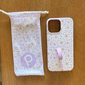 Loopy Case Lavender Daisy Floral Phone Case with Grip Loop